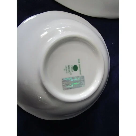 Chip and Dip Tray Happy Holidays Christmas Vintage Tree Pattern Nikko Japan - Picture 11 of 13